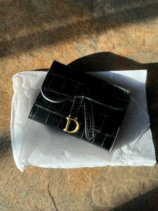The Noir D Luxe Trifold Wallet