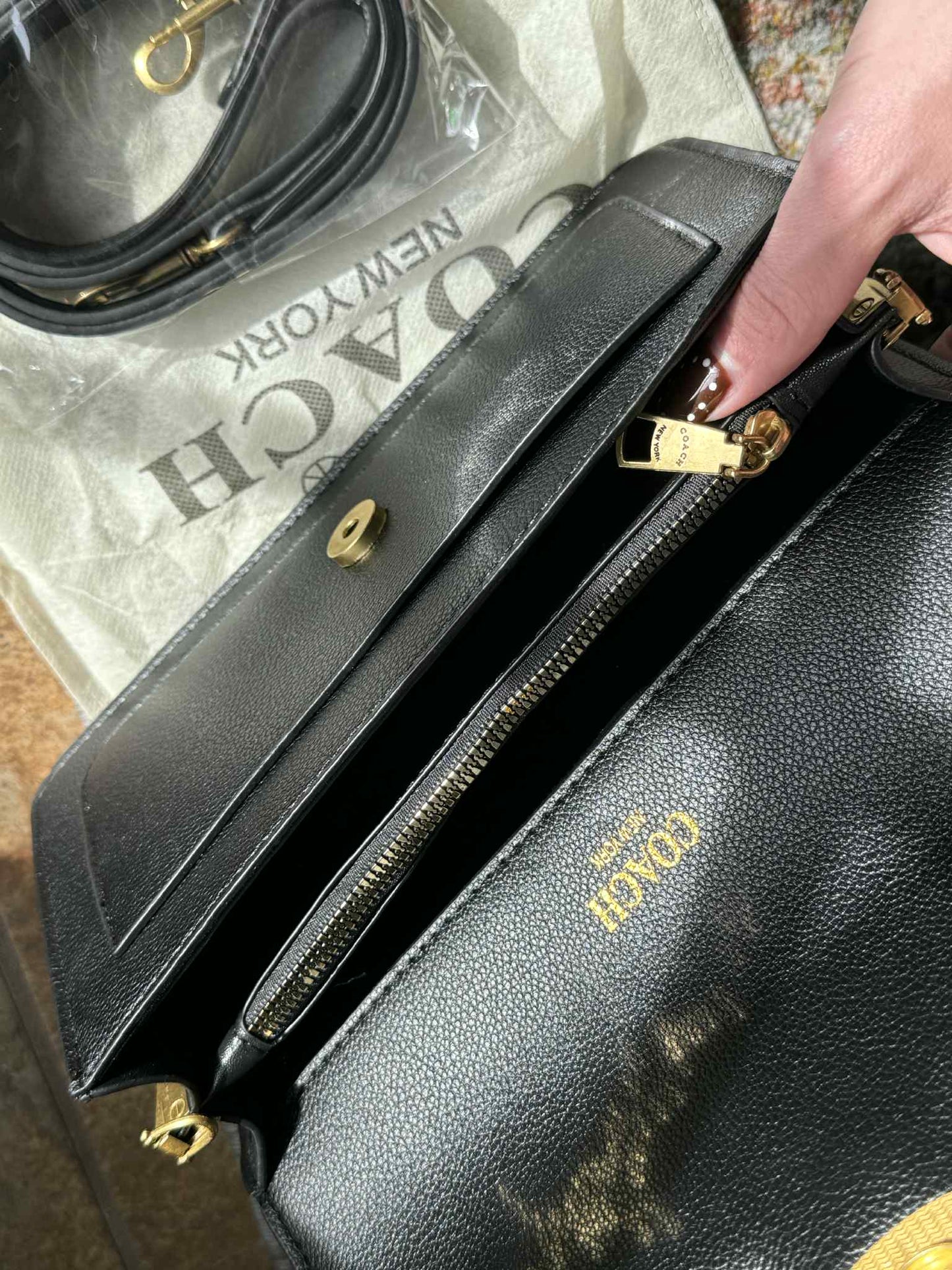 Coach Inspired Everyday Luxe Crescent Bag
